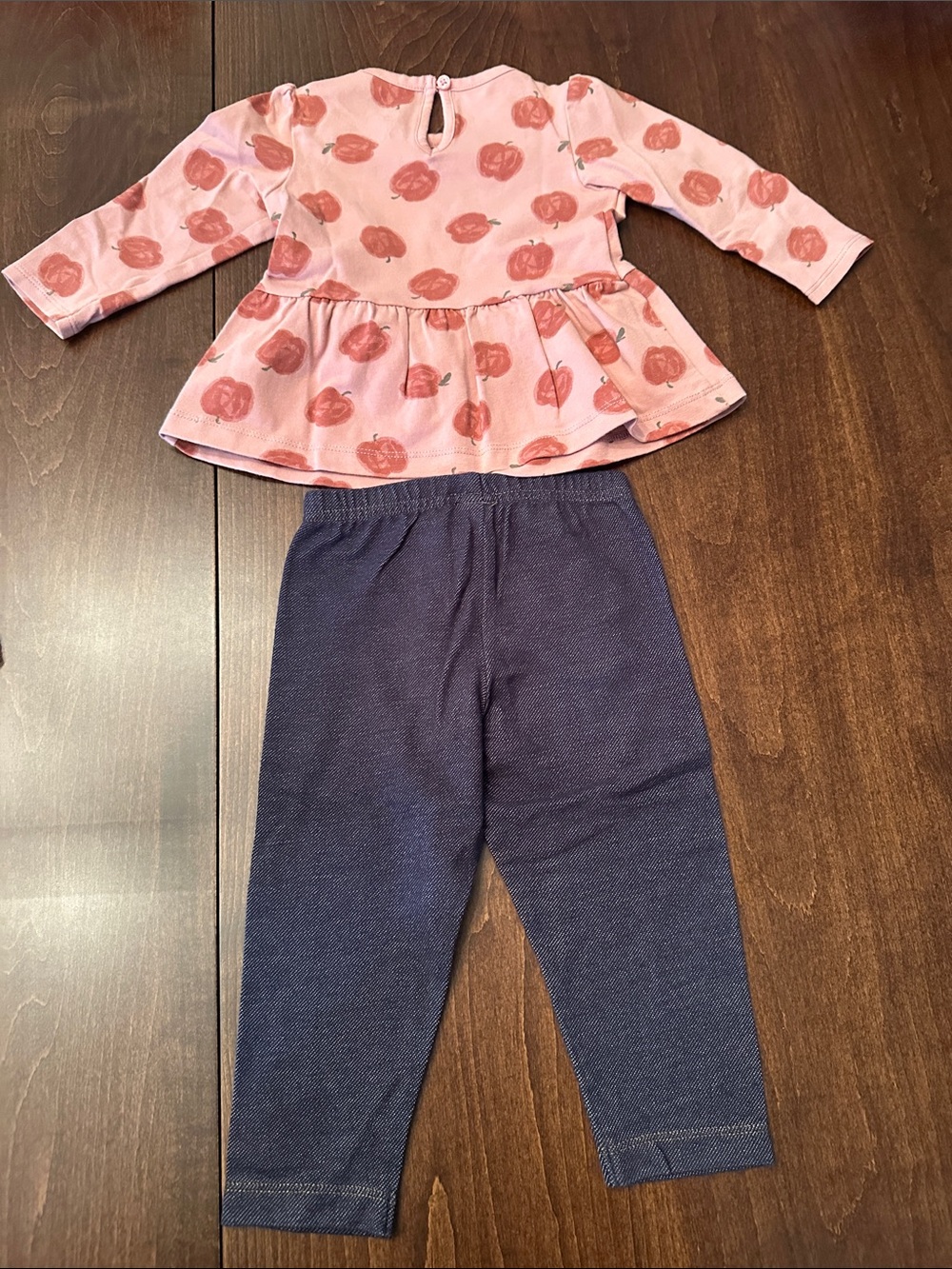 Carter’s Baby Girl Fall Clothes Set - Navy, Pink, Rose - Picture 4 of 10